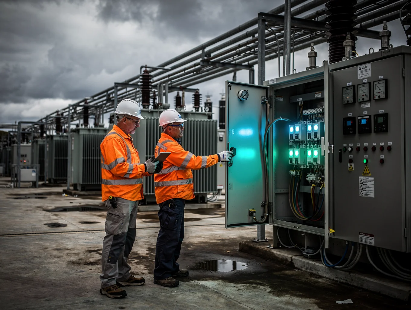 High-voltage electrical switchgear and transformer rigging